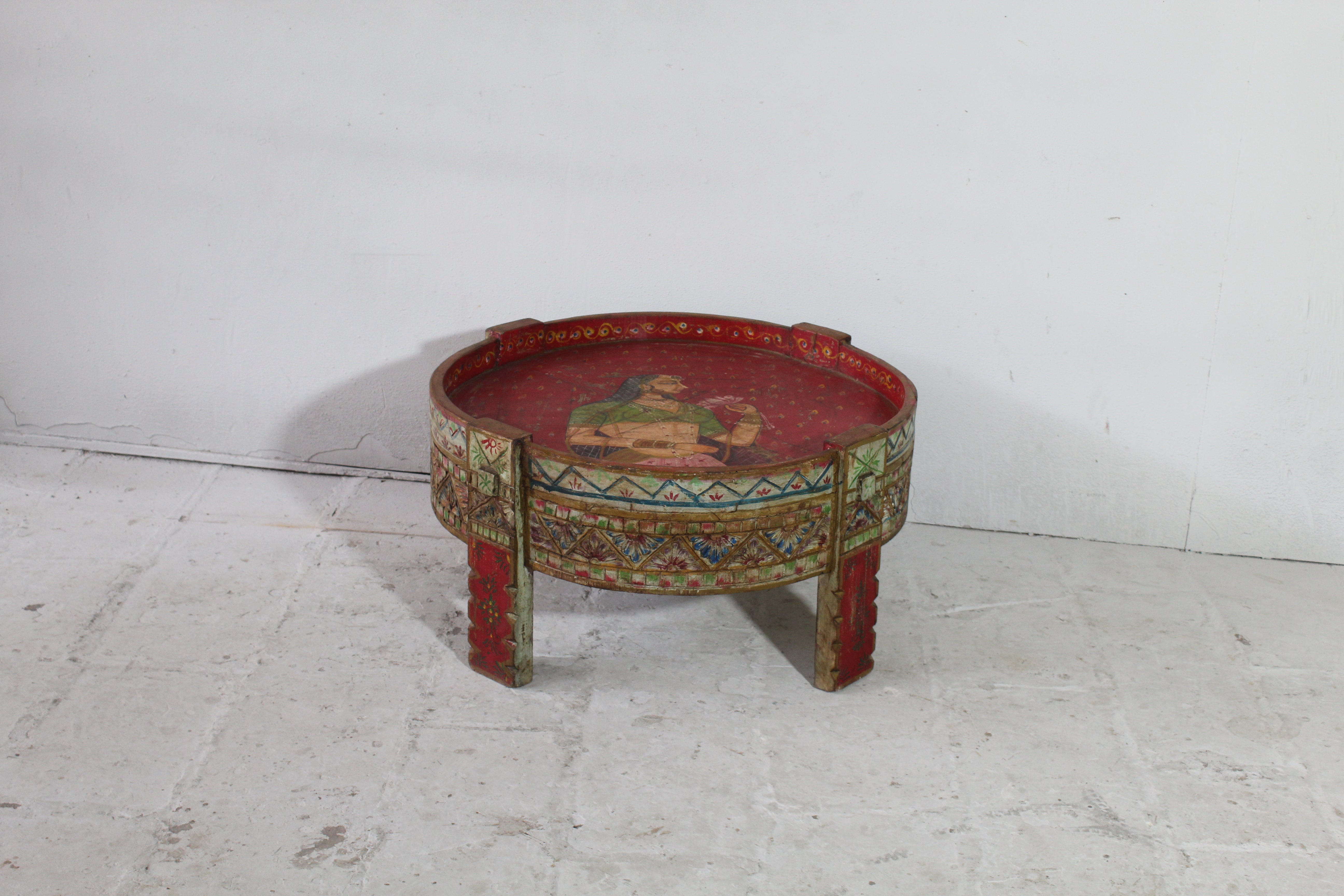 Wooden Hand-Painted Grinder