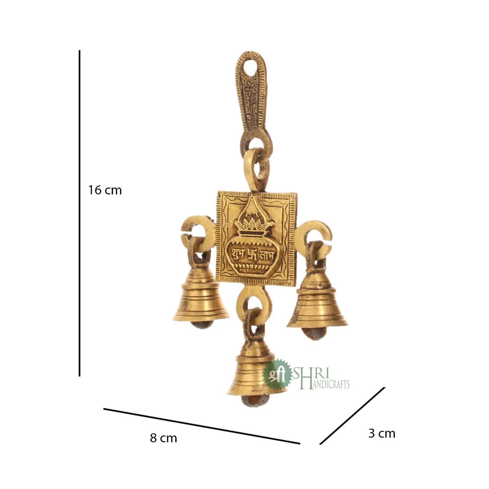 Brass Shubh Labh Bell Hanging