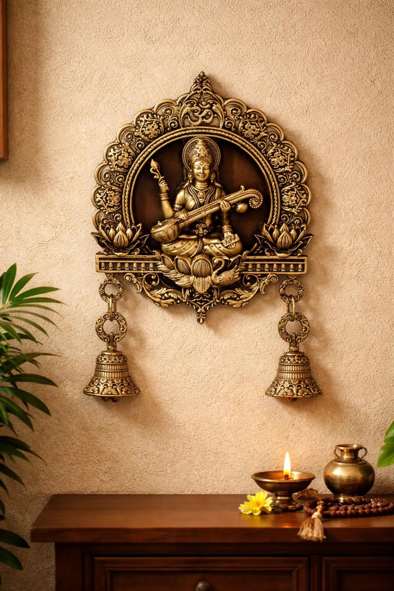 Premium Brass Saraswati Latkan
