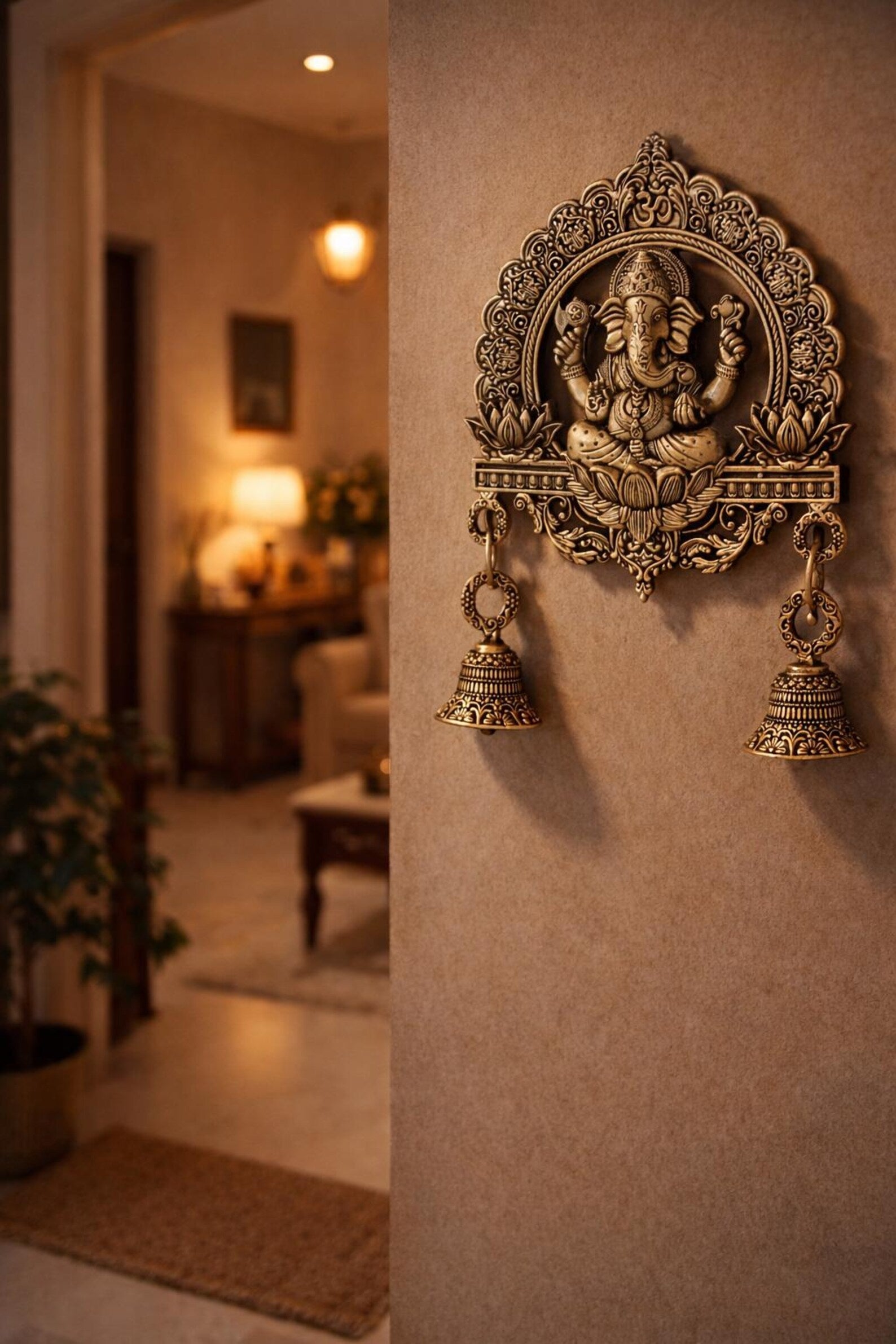 Premium Brass Ganapati Latkan