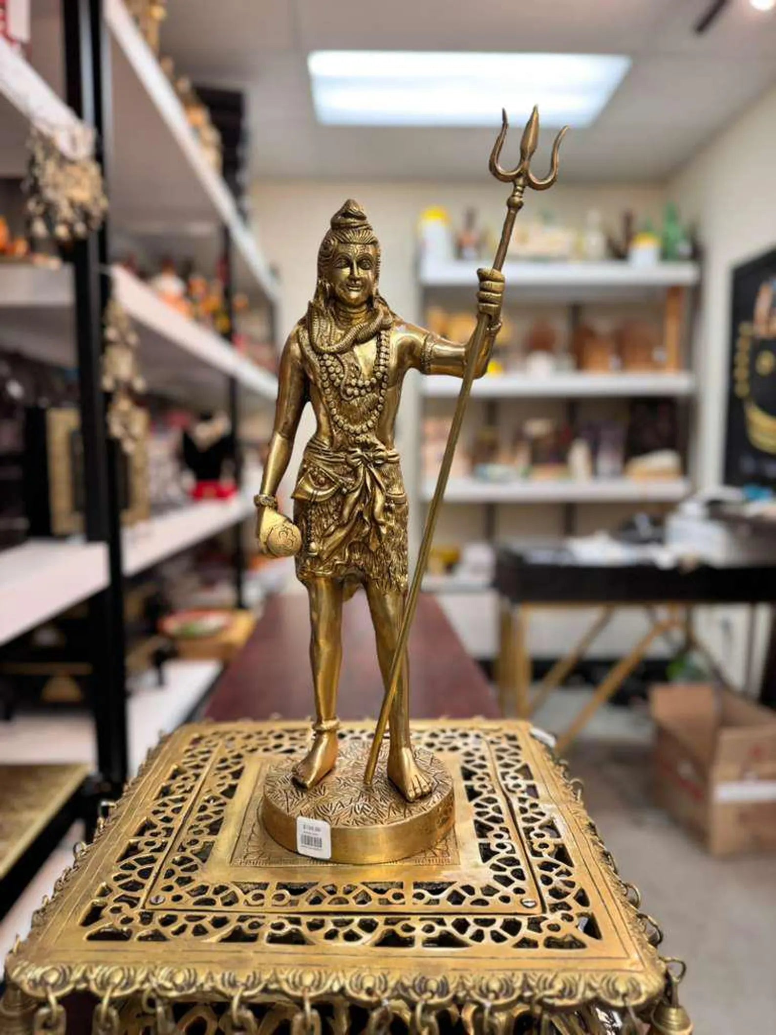 18 Inch Brass Standing Shiva