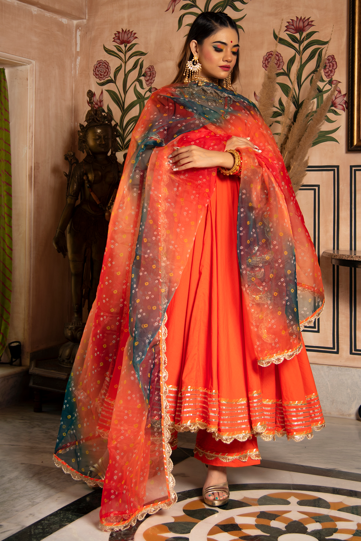 Women's BHANDHANI ANGRAKHA SET