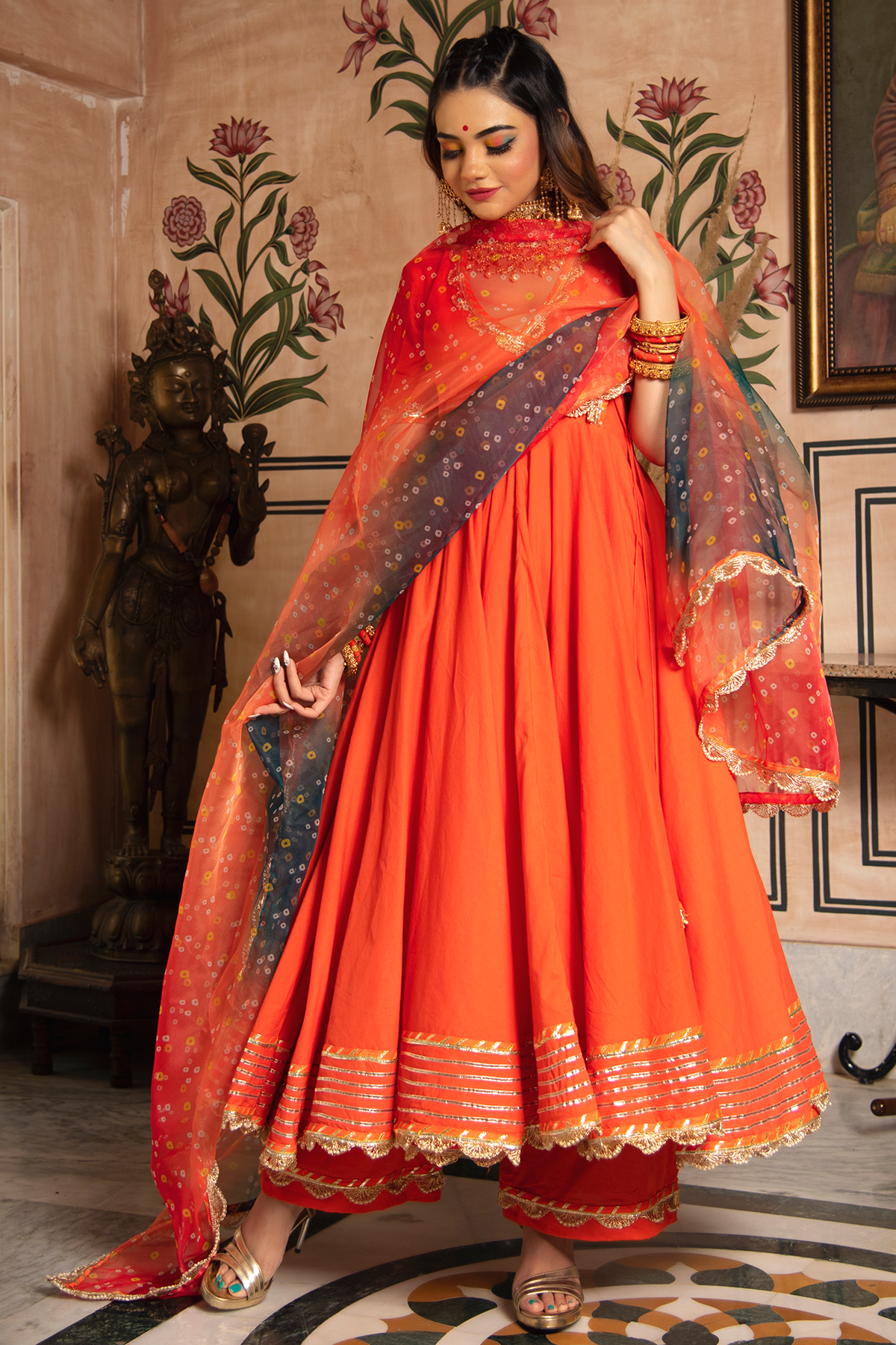 Women's BHANDHANI ANGRAKHA SET