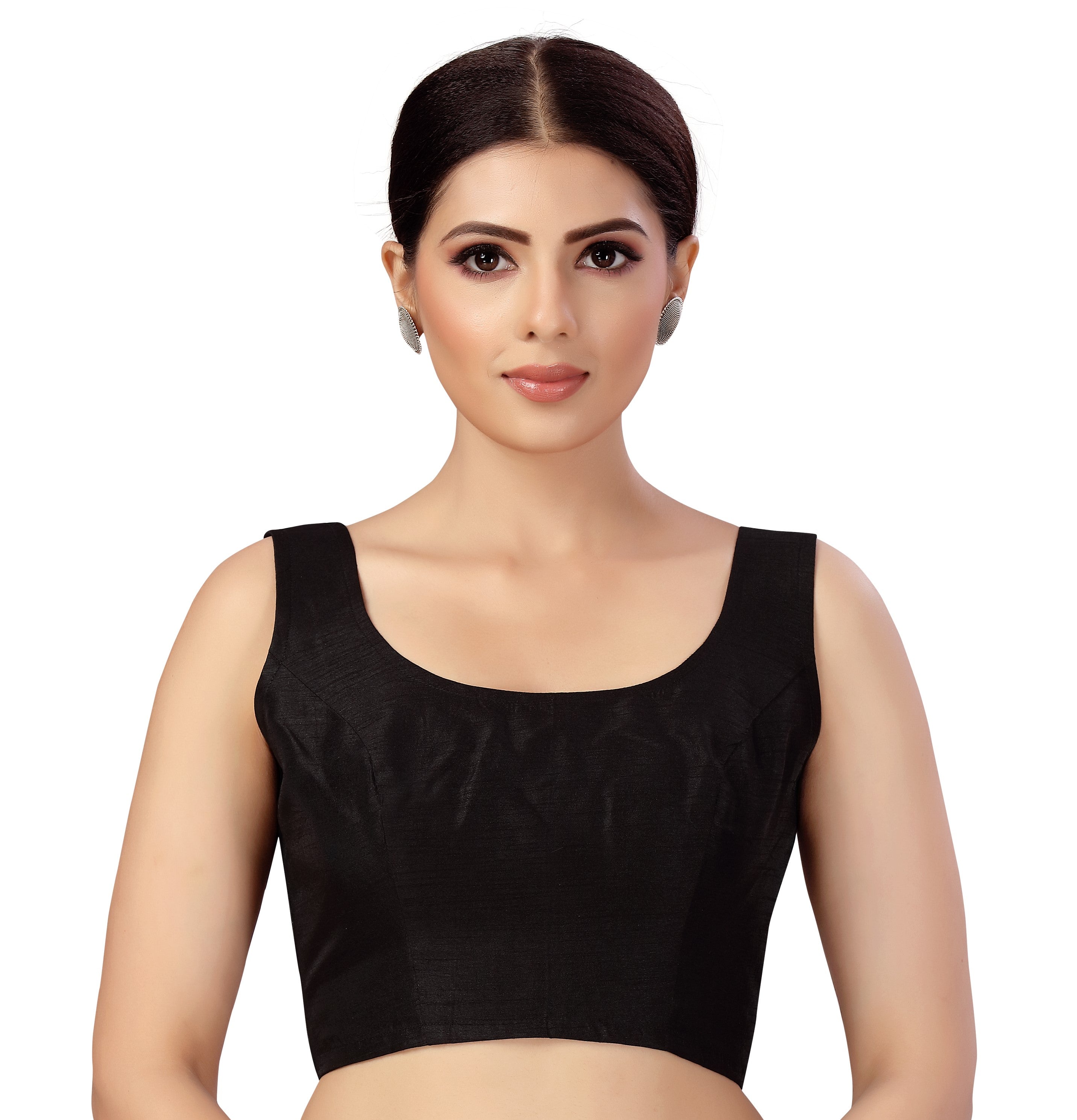 Women's Polyester Sleeveless Saree Blouse.