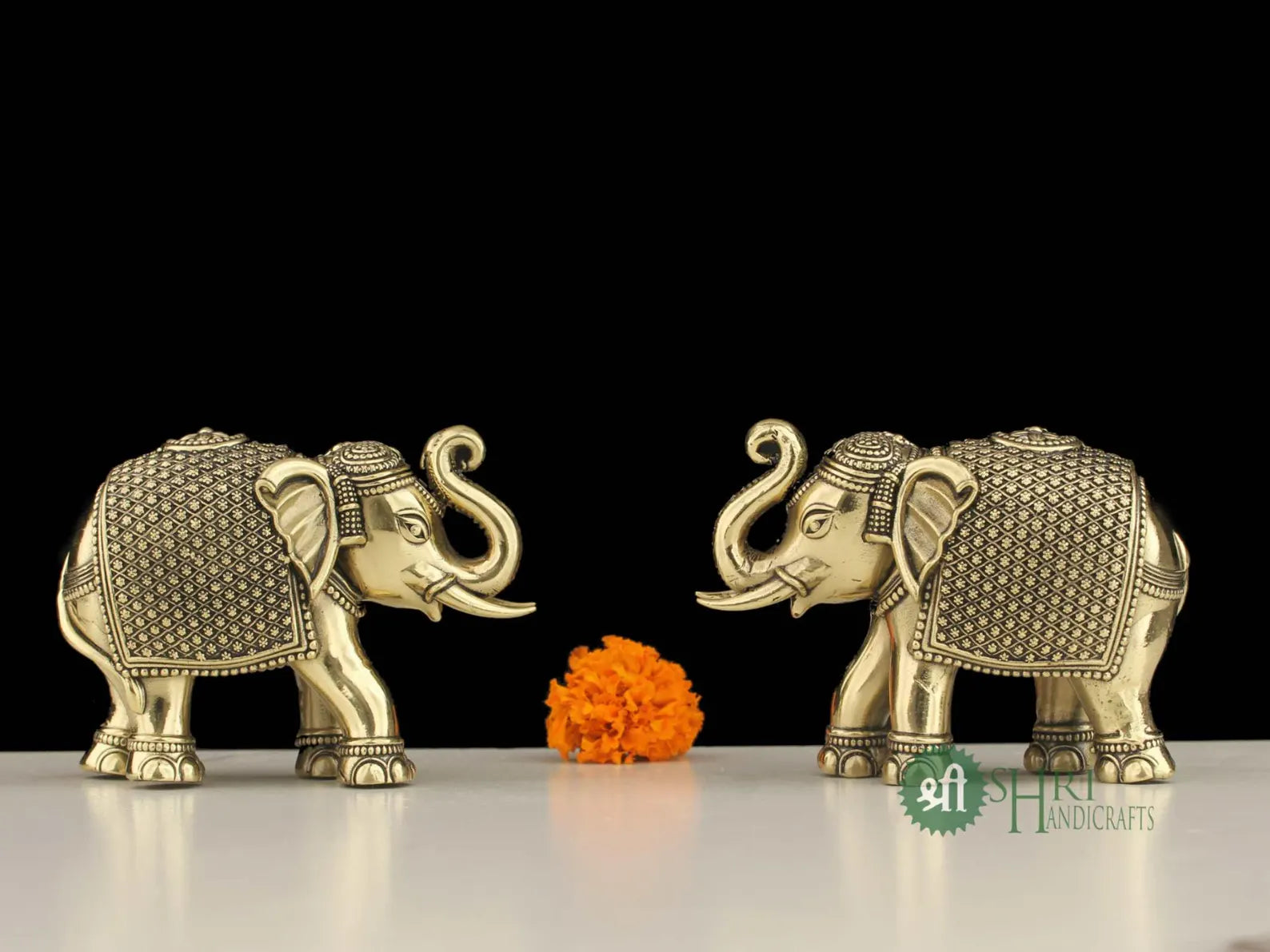 2 Inch Brass Elephant Figurine